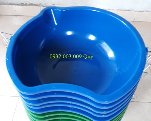 Thau rải phân vàng, Thúng rải phân vàng, Chậu rải phân vàng.